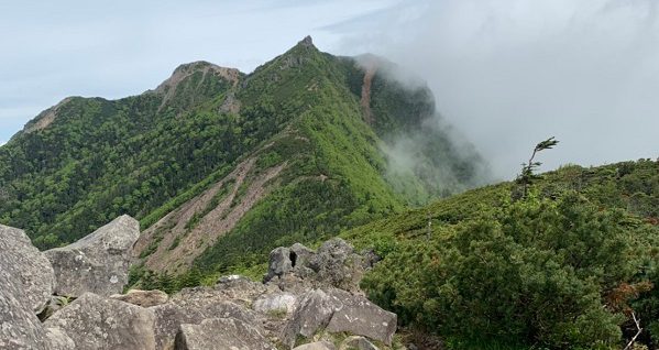 権現岳手前のピーク